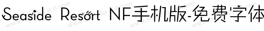 Seaside Resort NF手机版字体转换